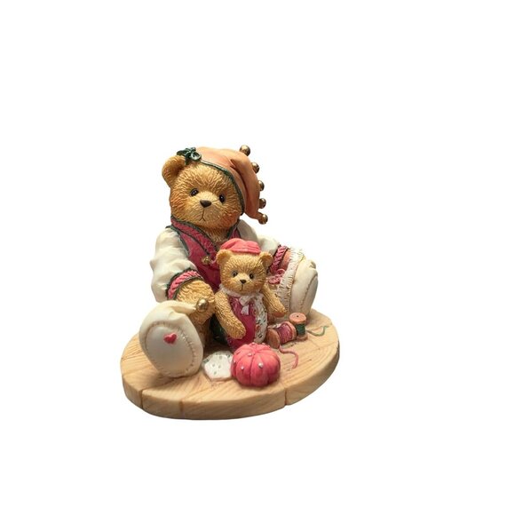 Cherished Teddies Bear Figurine 1995 Meri Handsewn Holidays Figurine - Picture 8 of 10